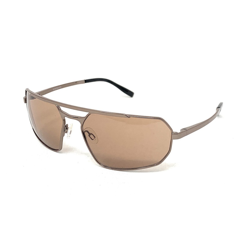 SERENGETI Hinkley SS570005 Bronze Photochromic Men's Wrap Sunglasses 63mm